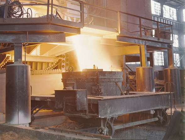 Allegheny Ludlum steel furnace, c. 1941