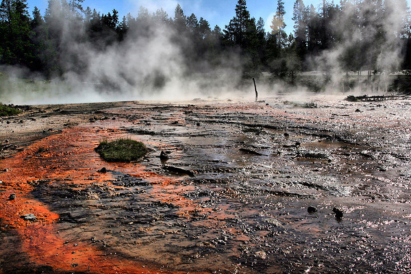 >Silex spring in Yellowstone National Park