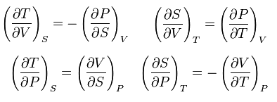 Maxwell's Thermodynamic Equations
