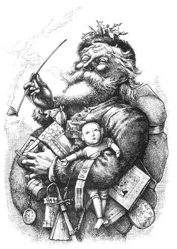 Thomas Nast's Santa, 1881