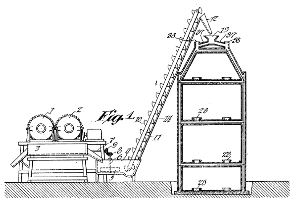 Figure one of US Patent No. 1,326,854