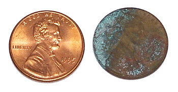 a 1995 and 1944 US penny