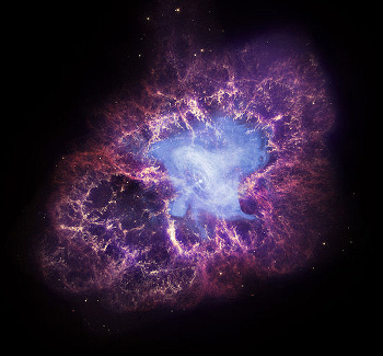 Composite image of the Crab Nebula, NGC 1952