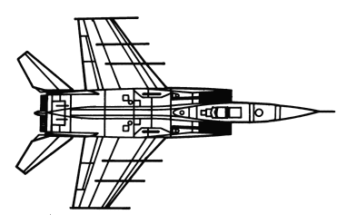 Drawing of a MIG-25
