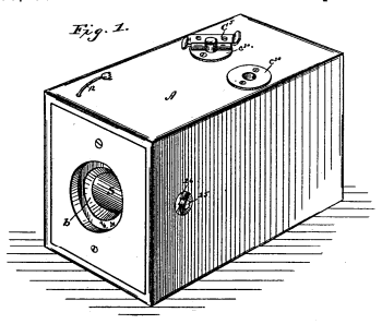 Figure 1 of US Patent No. 388,850, by George Eastman, September 4, 1888