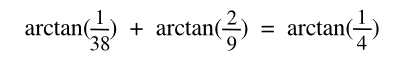 Arctan equation