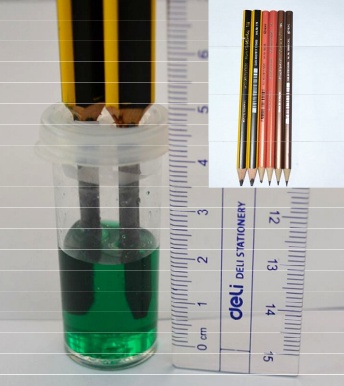 Graphite thermal energy device built from pencils