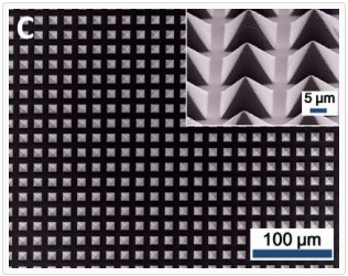 Micrograph of Georgia Tech triboelectric material