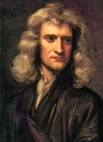 Isaac Newton portrait by Sir Godfrey Kneller, 1869.