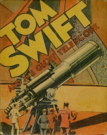 Cover of the 1939 Tom Swift book, Tom Swift and His Giant Telescope