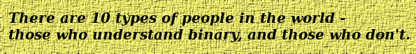 Binary grouping of people