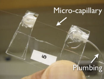 Mounted microfluidic optomechanical capillary resonator