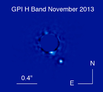 Gemini Planet Imager view of planet Beta Pictoris b