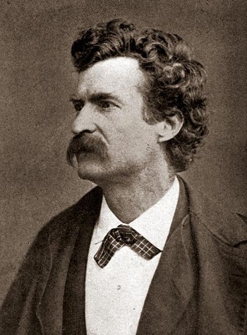 Photograph of Mark Twain (Samuel Langhorne Clemens)