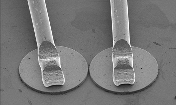 Electron micrograph of coupled lasers