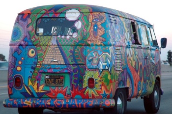 Hippie VW bus