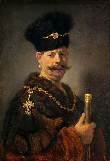 Portrait of a Polish nobleman by Rembrandt