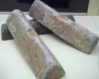 Ingots of lead from the time of the Roman Empire