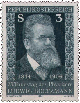 Ludwig Boltzmann, Austrian Stamp, 1981