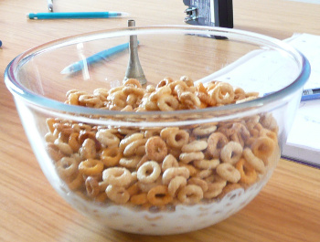 A bowl of Cheerios (Conrad Irwin)