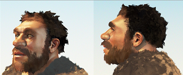Facial reconstraction of a male Homo sapiens neanderthalensis by Cicero Moraes