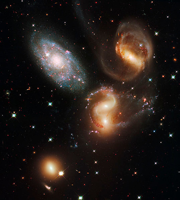 Hubble Space Telescope image of Stephan's Quintet
