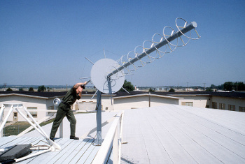 Helical antenna for satellite communication