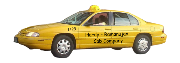 Taxicab no. 1729 of the Hardy-Ramanujan Cab Company