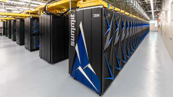 The Summit supercomputer at Oak Ridge National Laboratory.