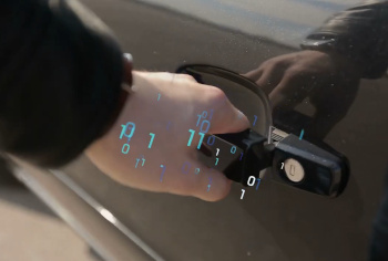 Skin data communication with a car door handle (Purdue University Engineering)