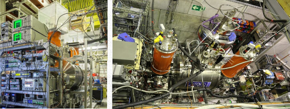 Views of the BASE experimental zone, located in the CERN antiproton decelerator.
