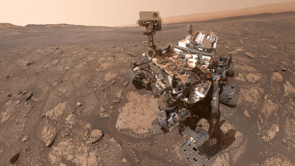 NASA's Curiosity Mars rover selfie.