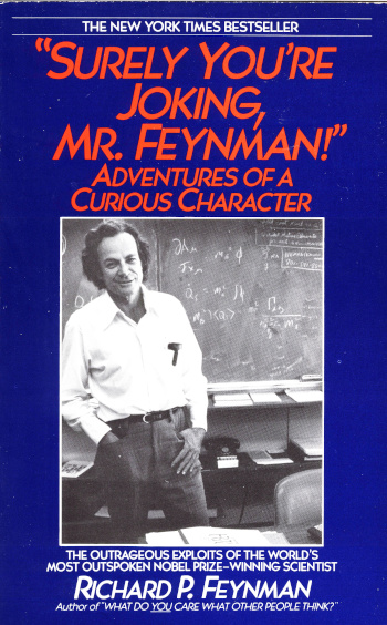 Cover of 1985 paperback edition of Surely You're Joking, Mr. Feynman!