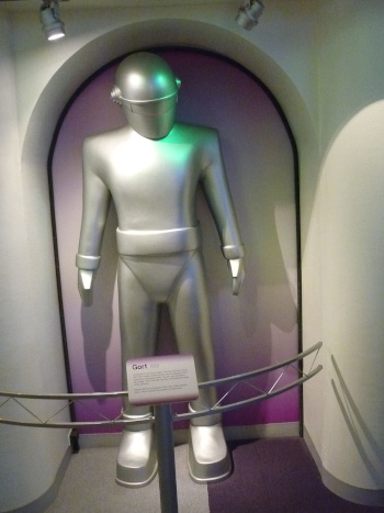 Gort, the humanoid robot from the film, The Day the Earth Stood Still