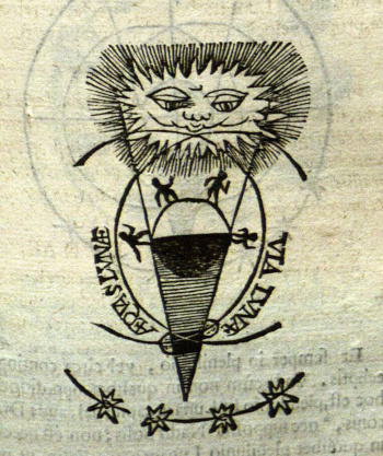 Lunar eclipse diagram from De sphaera mundi of Johannes de Sacrobosco