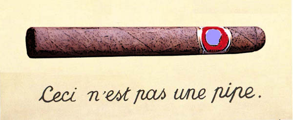 Cigar version of Magritte's Pipe