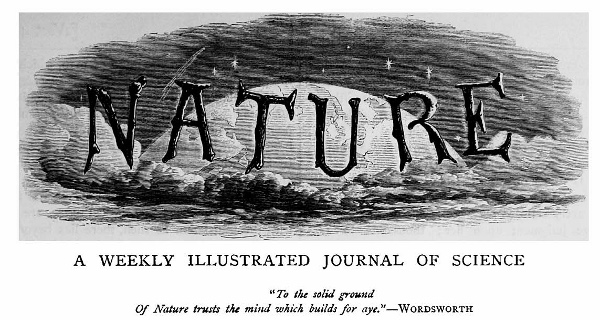 Nature cover, November 4, 1869